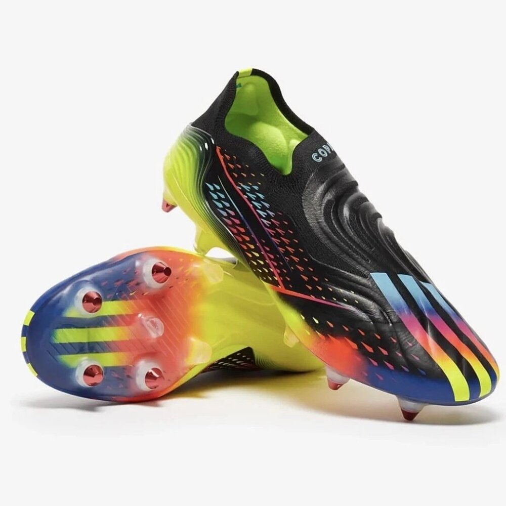 NWT Adidas Copa Sense+ SG Men's Soccer Cleats Black/Multicolor GZ1359